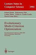 Evolutionary Multi-Criterion Optimization: First International Conference, Emo 2001, Zurich, Switzerland, March 7-9, 2001 Proceedings