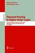 Theorem Proving in Higher Order Logics: 14th International Conference, Tphols 2001, Edinburgh, Scotland, Uk, September 3-6, 2001. Proceedings
