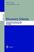 Discovery Science: 4th International Conference, DS 2001, Washington, DC, Usa, November 25-28, 2001 Proceedings