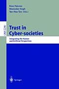 Trust in Cyber-Societies: Integrating the Human and Artificial Perspectives