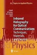 Infrared Holography for Optical Communications: Techniques, Materials and Devices
