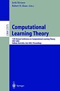 Computational Learning Theory: 15th Annual Conference on Computational Learning Theory, Colt 2002, Sydney, Australia, July 8-10, 2002. Proceedings