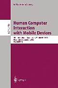 Mobile Human Computer Interaction 4th International Symposium Mobile Hci 2002 Pisa Italy September 18 20 2002 Proceedings