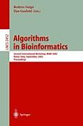 Algorithms in Bioinformatics: Second International Workshop, Wabi 2002, Rome, Italy, September 17-21, 2002, Proceedings
