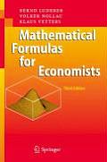 Mathematical Formulas For Economists 3rd Edition