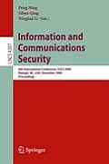 Information and Communications Security: 8th International Conference, Icics 2006, Raleigh, Nc, Usa, December 4-7, 2006, Proceedings