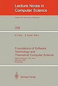 Foundations of Software Technology and Theoretical Computer Science: Eighth Conference, Pune, India, December 21-23, 1988. Proceedings