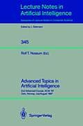 Advanced Topics in Artificial Intelligence: 2nd Advanced Course, Acai '87, Oslo, Norway, July 28 - August 7, 1987
