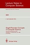 Graph-Theoretic Concepts in Computer Science: International Workshop Wg `88 Amsterdam, the Netherlands, June 15-17, 1988. Proceedings