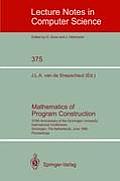 Mathematics of Program Construction: 375th Anniversary of the Groningen University. International Conference, Groningen, the Netherlands, June 26-30,