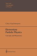 Elementary Particle Physics: Concepts and Phenomena