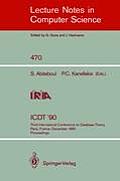 Icdt '90: Third International Conference on Database Theory, Paris, France, December 12-14, 1990, Proceedings