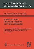 Stochastic Partial Differential Equations and Their Applications: Proceedings of Ifip Wg 7/1 International Conference University of North Carolina at