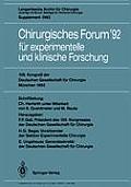 Chirurgisches Forum '92 F?r Experimentelle Und Klinische Forschung: 109. Kongre? Der Deutschen Gesellschaft F?r Chirurgie, M?nchen, 21.-25. April 1992