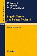 Ergodic Theory and Related Topics III: Proceedings of the International Conference Held in G?strow, Germany, October 22-27, 1990