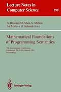Mathematical Foundations of Programming Semantics: 7th International Conference, Pittsburgh, Pa, Usa, March 25-28, 1991. Proceedings
