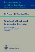 Nonclassical Logics and Information Processing: International Workshop, Berlin, Germany, November 9-10, 1990. Proceedings