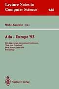 Ada-Europe '93: 12th Ada-Europe International Conference, ADA Sans Frontieres, Paris, France, June 14-18, 1993. Proceedings