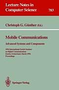 Mobile Communications - Advanced Systems and Components: 1994 International Zurich Seminar on Digital Communications, Zurich, Switzerland, March 8-11,