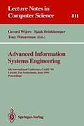 Advanced Information Systems Engineering: 6th International Conference, Caise '94, Utrecht, the Netherlands, June 6 - 10, 1994. Proceedings