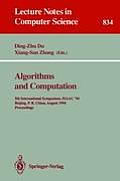 Algorithms and Computation: 5th International Symposium, Isaac '94, Beijing, P.R. China, August 25 - 27, 1994. Proceedings
