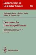 Computers for Handicapped Persons: 4th International Conference, Icchp '94, Vienna, Austria, September 14-16, 1994. Proceedings