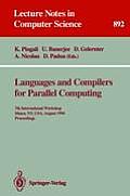 Languages and Compilers for Parallel Computing: 7th International Workshop, Ithaca, Ny, Usa, August 8 - 10, 1994. Proceedings