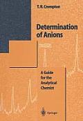 Determination of Anions: A Guide for the Analytical Chemist