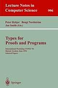 Types for Proofs and Programs: International Workshop Types '94, Bastad, Sweden, June 6-10, 1994. Selected Papers
