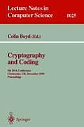 Cryptography and Coding: Fifth Ima Conference; Cirencester, Uk, December 1995. Proceedings