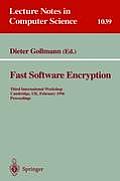 Fast Software Encryption: Third International Workshop, Cambridge, Uk, February 21 - 23, 1996. Proceedings