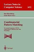 Combinatorial Pattern Matching: 7th Annual Symposium, CPM '96, Laguna Beach, California, June 10-12, 1996. Proceedings