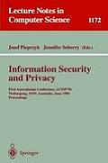 Information Security and Privacy: First Australasian Conference, Acisp '96, Wollongong, Nsw, Australia, June 24 - 26, 1996, Proceedings