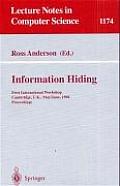 Information Hiding: First International Workshop, Cambridge, U.K., May 30 - June 1, 1996. Proceedings