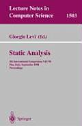 Static Analysis: 5th International Symposium, Sas'98, Pisa, Italy, September 14-16, 1998, Proceedings