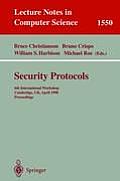 Security Protocols: 6th International Workshop, Cambridge, Uk, April 15-17, 1998, Proceedings