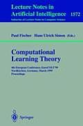 Computational Learning Theory: 4th European Conference, Eurocolt'99 Nordkirchen, Germany, March 29-31, 1999 Proceedings