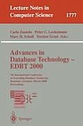 Advances in Database Technology - Edbt 2000: 7th International Conference on Extending Database Technology Konstanz, Germany, March 27-31, 2000 Procee