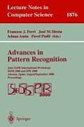 Advances in Pattern Recognition: Joint Iapr International Workshops Sspr 2000 and Spr 2000 Alicante, Spain, August 30 - September 1, 2000 Proceedings