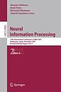 Neural Information Processing: 14th International Confernce, ICONIP 2007 Kitakyushu, Japan, November 13-16, 2007 Revised Selected Papers, Part II