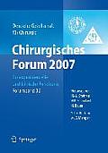 Chirurgisches Forum 2007 F?r Experimentelle Und Klinische Forschung: 124. Kongress Der Deutschen Gesellschaft F?r Chirurgie M?nchen, 01.05.-04.05.2007