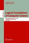Logical Foundations of Computer Science: International Symposium, Lfcs 2007, New York, Ny, Usa, June 4-7, 2007, Proceedings