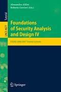 Foundations of Security Analysis and Design IV: FOSAD 2006/2007 Turtorial Lectures