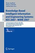 Knowledge-Based Intelligent Information and Engineering Systems: KES 2007 - WIRN 2007 Part III: 11th International Conference, KES 2007 XVII Italian W