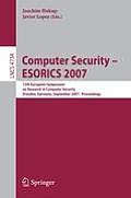 Computer Security: ESORICS 2007