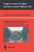 Experimental Robotics IV: The 4th International Symposium, Stanford, California, June 30 - July 2, 1995