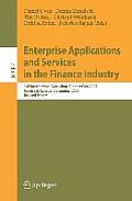 Enterprise Applications and Services in the Finance Industry: 3rd International Workshop, Financecom 2007, Montreal, Canada, December 8, 2007, Revised