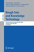 Rough Sets and Knowledge Technology: Third International Conference, Rskt 2008, Chengdu, China, May 17-19, 2008, Proceedings