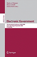 Electronic Government: 7th International Conference, Egov 2008, Torino, Italy, August 31 - September 5, 2008, Proceedings