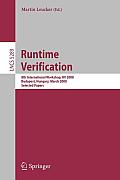 Runtime Verification: 8th International Workshop, RV 2008, Budapest, Hungary, March 30, 2008, Selected Papers